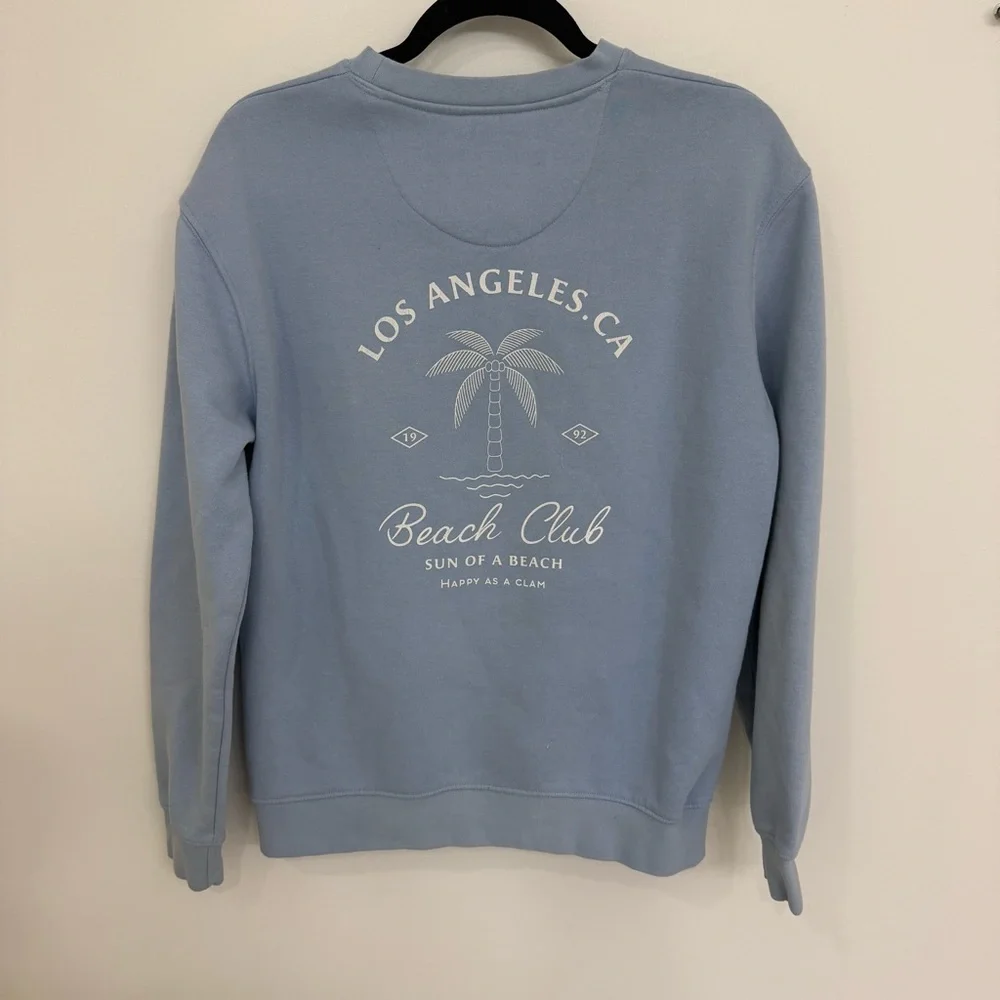Denim & Flower Light Blue Crewneck Sweater Women’s Size Small - Picture 2 of 4